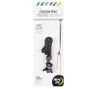 Nite Ize CamJam Ring Cord Tightener & 12" Webbing Sling - Features Pull-to-Tighten Lock & Quick-Release Lever - 240 lb Working Load Limit & 720 lb Break Strength - Fits Cords 2-5mm - Small