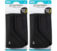 Nite Ize Clip Case Sideways Black XL Rugged Nylon Phone Holster (2-Pack)