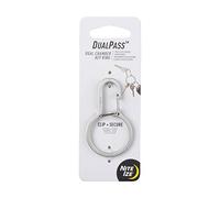 Nite Ize DualPass Double Chamber Alternative Key Ring for Home and Car Keys