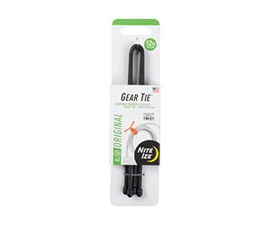 Nite Ize Gear Reusable Rubber Twist Tie (Pack Of 2) - Black, N/A