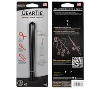 Nite Ize Gear Tie 12" Black - 2Pack