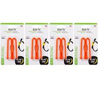 Nite Ize Gear Tie 6" Bright Orange Reusable Rubber Twisty Ties (4-Pack of 2)
