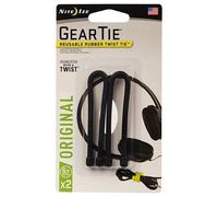 Nite Ize Gear Tie 6" Ties 2pack - Black