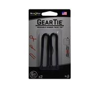 Nite Ize Gear Tie Rubber Black 2pc(s) cable tie - cable ties (15,2 cm, 6.4 mm, 6.4 mm, 2 pieces)