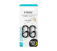 Nite Ize Dual Chamber G-Series 1 Carabiner 2 pack - black
