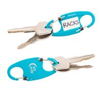 Nite Ize IdentiKey SlideLock Dual Carabiner, Key Identifier and Key Holder, Blue and Black 2 Pack