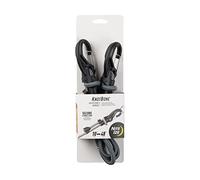Nite-ize KBB9-01-R3 Large KnotBone, Bungee Cord with Carabiner Clip Ends + Adjustable Length 10"-48", Size #9, Black