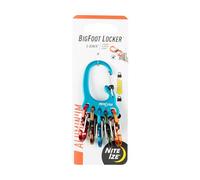 Nite Ize KLKBFA-03-R6 Bigfoot Locker Keyrack Aluminium Assorted Keyring, standard size