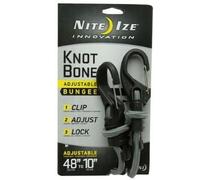 Nite Ize KnotBone Adjustable Bungee 9mm Cord Black/Grey -