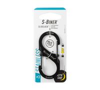 Nite Ize LSB3-01-R6 S-Biner Carabiner, Size #3, Black