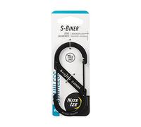Nite Ize Men's S-Biner Dual Stainless Steel Carabiner, Black, Size 4