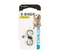 Nite Ize PLSBM-11-R3 Taglock Dual Carabiner Clip, Stainless