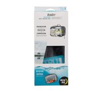 Nite Ize Runoff Waterproof Small Packing Cube, IP67 Waterproof Travel Bag, Dry Bag with Compression, Charcoal