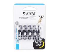 Nite Ize S-Biner MicroLock Stainless Steel Canister Set of 5 Black