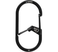 Nite Ize S-Biner No.2 Stainless Steel Dual Gate Carabiner Black Key Clip