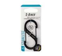 Nite Ize SB3-03-01 Size-3 S-Biner Dual Carabiner Stainless-Steel Bla