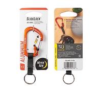 Nite Ize SlideLock Key Ring - Aluminum SlideLock Key Ring - Aluminum - Orange, N/A, #3
