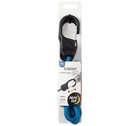 Nite Ize SlideLock, Premium Tie-Down with Slide-to-Lock Steel Carabiner, 36 Inches, Blue Bungee Cord