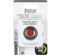 Nite Ize Steelie Magnetic Phone Socket Plus - Dashboard Phone Mount Socket with Strong Magnet - Phone Holder Accessory Compatible with Steelie Phone Mounting Systems - Grey