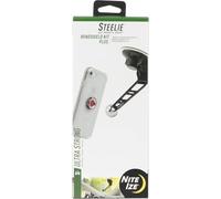 Nite Ize Steelie Windshield Mount Kit Plus - Magnetic Car Windshield Mount for Smartphones with 2x Holding Power and Restickable Magnet Adapter