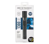 Nite Ize T4RE-01-R8 INOVA T4R PowerSwitch Rechargeable Tactical, 1300 Lumens, Premium Bundle Professional-Grade USB Charging Cradle and AC/DC Adapters Flashlight, 3500