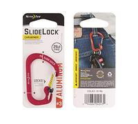 Nite Ize Unisex's Aluminum Carabiner Slidelock, Red, Size 3