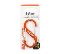 Nite Ize Unisex's S-Biner Dual Aluminum Carabiner, Orange, Size 3