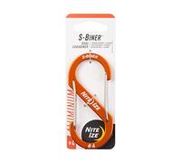 Nite Ize Unisex's S-Biner Dual Aluminum Carabiner, Orange, Size 4