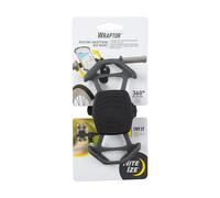 Nite Ize Wraptor Rotating Smartphone Bar Mount - Cell Phone Mount for Bikes Strollers & More - Easy-to-Use & Adjustable Phone Accessories - Grey