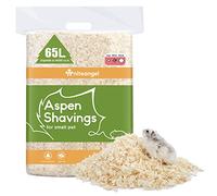 Niteangel 65L Aspen Shaving Hamster Beddings for Syrian Dwarf Hamster Gerbil Mice Degu Rat Rabbit Bunny Guinea Pig Chinchilla Hedgehog or Other Small Pets (65L - 15mm)