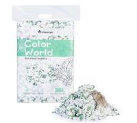 Niteangel Aspen Shaving Hamster Beddings for Syrian Dwarf Hamster Gerbil Mice Degu Rat Rabbit Bunny Guinea Pig Chinchilla Hedgehog or Other Small Pets (36L - White/Green Paper Bedding)