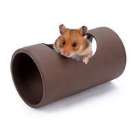 Niteangel Ceramic Hamster Tunnel & Tubes Hideout: for Dwarf Robo Syrian Hamsters Mice Rats or Other Small Animals (Tunnel - Large)