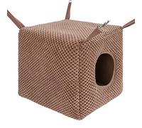 Niteangel Ferret Cozy Swing Hammock - Hanging Beds for Ferrets Rats Chinchilla Sugar Gliders or Other Small Animals (Chocolate)