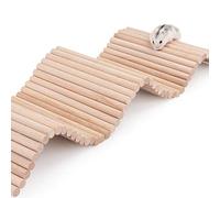 Niteangel Hamster Climbing Ladder Wooden Suspension Bridge for Guinea Pigs Rats Hedgehog Gerbils Mouse Sugar Glider and Other Small Animals (Large)