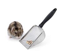 Niteangel Hamster Sand Bath Scoop: - Stainless Steel Sand Substrate Shovel Fine Mesh Metal Sifter Scooper fits Small Animal sandbath Box (Small Scoop)