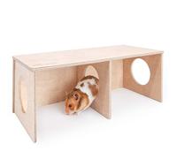 Niteangel Hamster Secret Peep Shed 2-Chamber Hideout & Tunnel Exploring Toys (Large - for Syrian Hamster)
