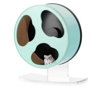 Niteangel Quiet Hamster Exercise Wheel - Clouds Series Hamster Running Wheels for Dwarf Syrian Hamsters Gerbils Mice or Other Small Sized Pets