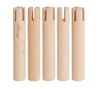Niteangel Set of Beech Stilts for Elevating & Safely Setting Multi-Chamber Series Maze House or Hamster Wheel Platform (Set of 5 Stilts (5.9'' H))
