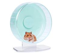 Niteangel Super Silent Hamster Exercise Wheels - Quiet Spinner Hamster Running Wheels with Adjustable Stand for Hedgehog Gerbils Mice Or Other Small Animals (Medium, Mint Green)