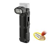 Nitecore EDC09 1600 Lumens EDC Flashlight, 102° Rotating Swivel Head 3 Color Temperatures USB-C Rechargeable Magnetic Tail Stainless Steel Body Waterproof