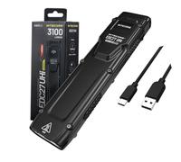 Nitecore EDC27 UHi Ultra Slim EDC Flashlight -3100 Lumens w/Eco-Sensa USB-C Charging Cable Included