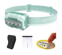 Nitecore HA23 UHE 600 Lumen Camping Headlamp, Lightweight, Bright with 3X AAA Batteries Multiple Color Temperatures, Red Light Sticker (Green)