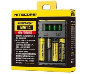 Nitecore i4 V2 Intellicharger 4-Bay Smart Charger | Color LED Display - UK Plug
