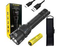 Nitecore MH25 PRO Long Throw Rechargeable Flashlight -3300 lumens, 771 Yard w/Eco-Sensa USB C Rechargeable Cable