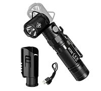 Nitecore MT21C LED Flashlight, 1000 Lumen Right Angle 90 Degree Tiltable Head L-Shape USB Rechargeable with Hard Duty Holster