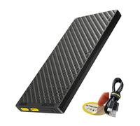 Nitecore NB10000 Gen III (Gen 3) Ultra-Slim Power Bank, 10000mAh QC Quick-Charge Dual USB-C Ports for Phones Flashlights and Headlamps, with USB-A Adapter and USB-C Cable Sticker