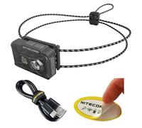 Nitecore NU20 Classic Ultralight Headlamp, 360 Lumen USB-C Rechargeable Lightweight for Backpacking, Camping, Running with Auxilary White and Red Light