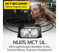 NITECORE NU25 MCT UL USB-C Rechargeable Headlamp Multiple Color Temperatures Headlight for Trail Running Trekking Backpacker