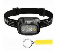 Nitecore NU33 700 Lumen Aluminum Headlamp Triple Light Sources USB-C Rechargeable Headlight Tag, White,red