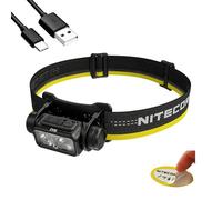 Nitecore NU43 Rechargeable Headlamp, 1400 Lumens USB-C Bright Lightweight Headlamp for Camping, Running or Working, with Focal Light, Flood Light, Red Light, Includes Free Sticker Nitecore